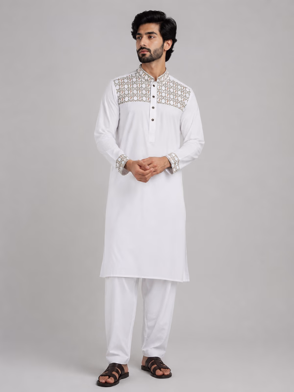 LIBAS ATTAQWAA-Mens Superior Panjabi